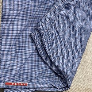 Mens PRADA Plaid swim shorts